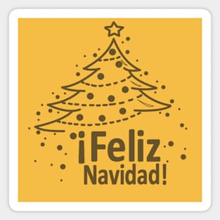 feliz navidad - christmas tree Magnet